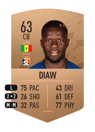 Pape Djibril Diaw Common 63 OVR