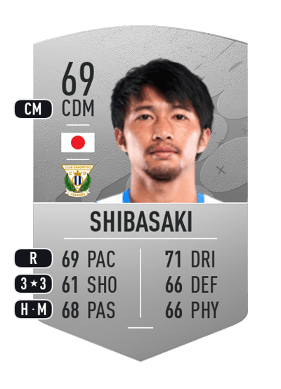 Gaku Shibasaki Common 69 OVR