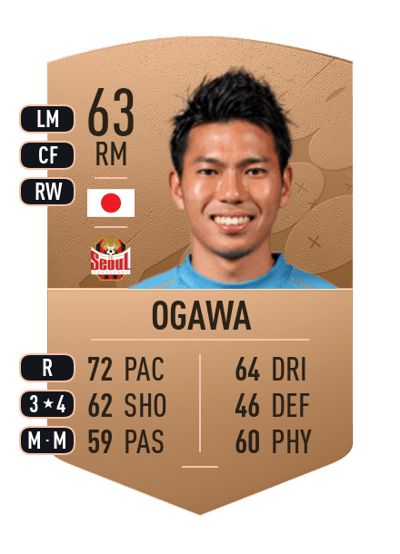 Keijiro Ogawa Common 63 OVR