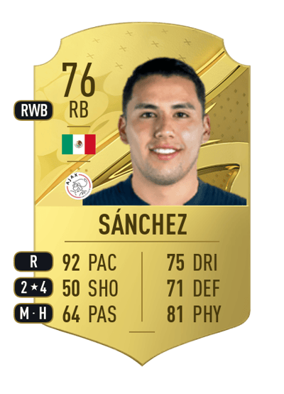 Jorge Sánchez Rare 76 OVR