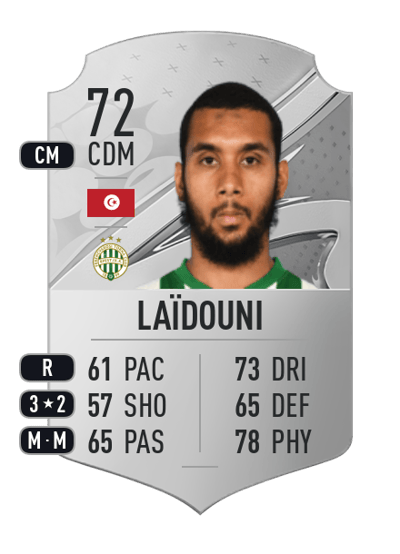 Aïssa Laïdouni Rare 72 OVR