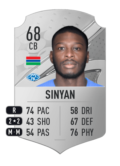 Sheriff Sinyan Rare 68 OVR
