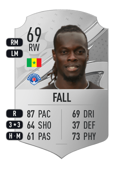 Mamadou Fall Rare 69 OVR