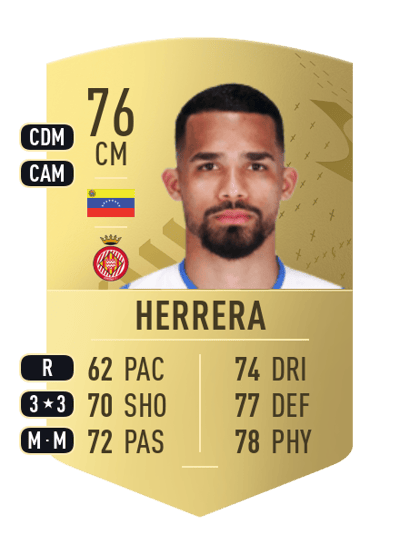 Yangel Herrera Common 76 OVR