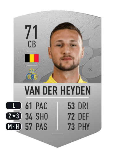 Siebe Van der Heyden Common 71 OVR