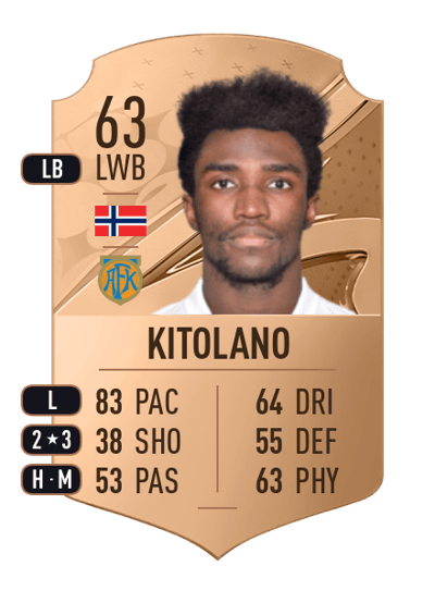 John Kitolano Rare 63 OVR