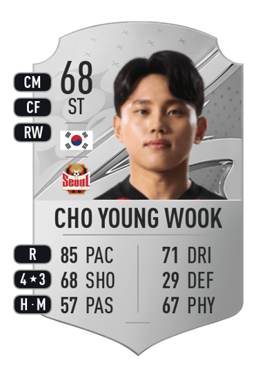 Cho Young Wook Rare 68 OVR