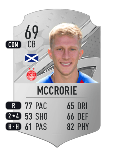 Ross McCrorie Rare 69 OVR