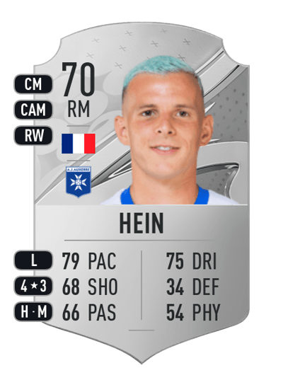 Gauthier Hein Rare 70 OVR