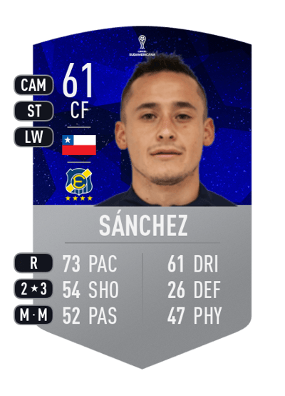 Pedro Sánchez CONMEBOL SUDAMERICANA 61 OVR