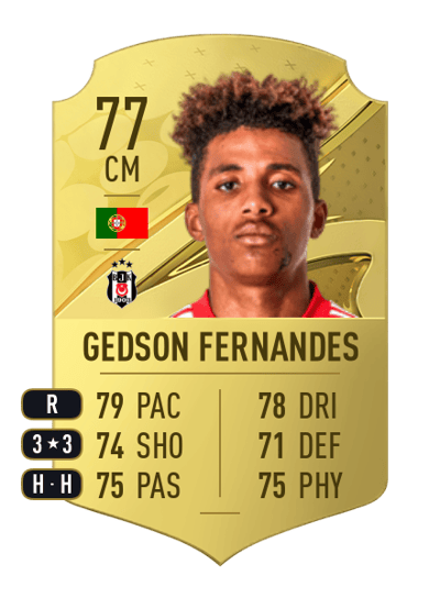 Gedson Fernandes Rare 77 OVR