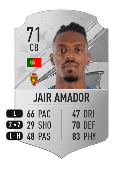 Jair Amador Rare 71 OVR