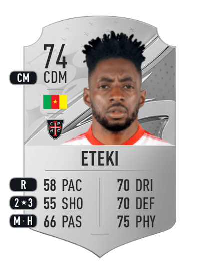 Yan Brice Eteki Rare 74 OVR