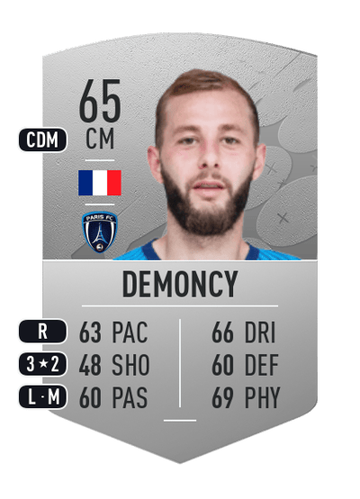 Yohan Demoncy Common 65 OVR