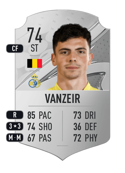 Dante Vanzeir Rare 74 OVR