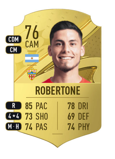 Lucas Robertone Rare 76 OVR