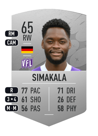 Ba-Muaka Simakala Common 65 OVR
