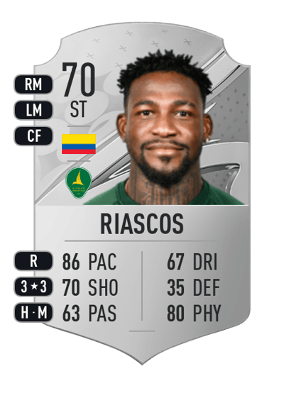 Brayan Riascos Rare 70 OVR
