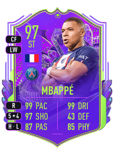 Kylian Mbappé Award Winner 97 OVR
