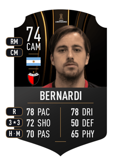 Christian Bernardi CONMEBOL LIBERTADORES 74 OVR