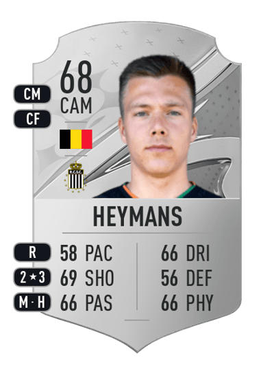 Daan Heymans Rare 68 OVR