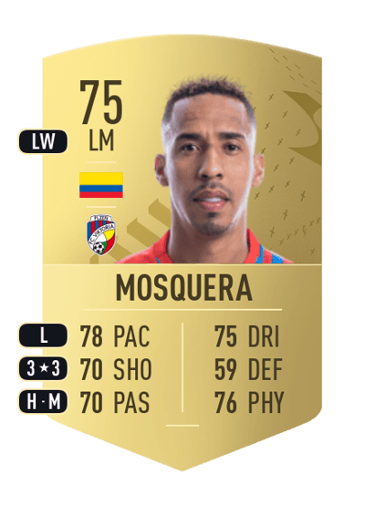 Jhon Mosquera Common 75 OVR
