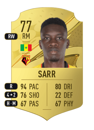 Ismaïla Sarr Rare 77 OVR