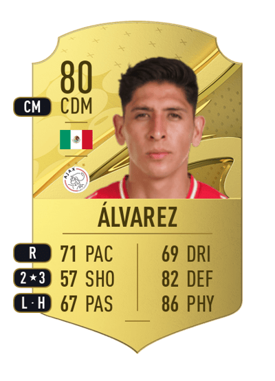 Edson Álvarez Rare 80 OVR
