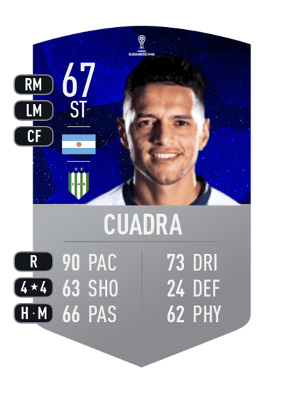 Maximiliano Cuadra CONMEBOL SUDAMERICANA 67 OVR