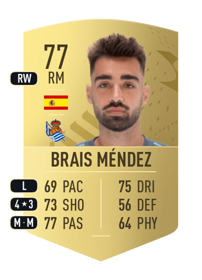 Brais Méndez Common 77 OVR