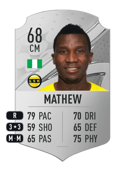 Ifeanyi Mathew Rare 68 OVR