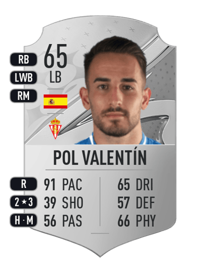 Pol Valentín Rare 65 OVR