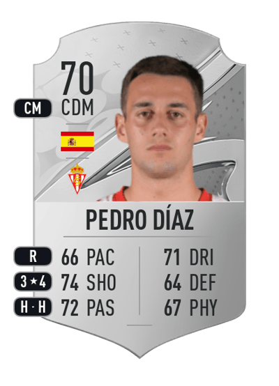 Pedro Díaz Rare 70 OVR