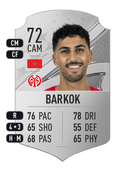 Aymen Barkok Rare 72 OVR