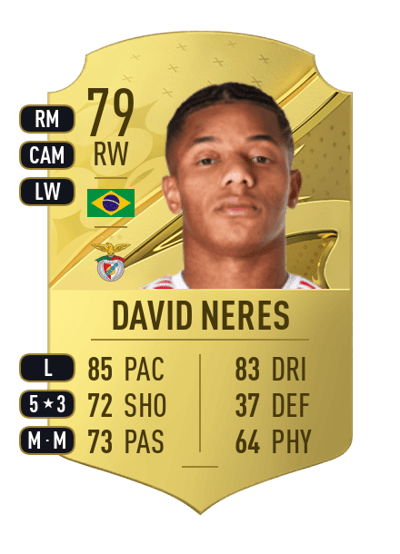 David Neres Rare 79 OVR