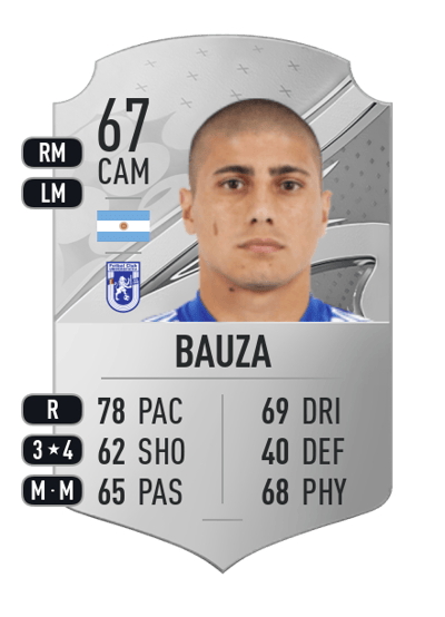 Juan Bauza Rare 67 OVR