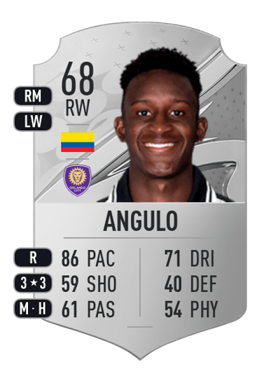 Iván Angulo Rare 68 OVR