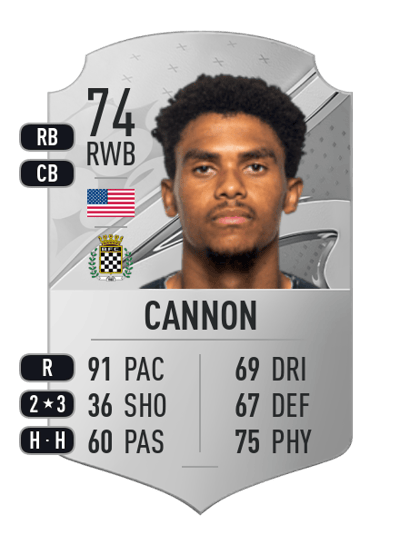 Reggie Cannon Rare 74 OVR