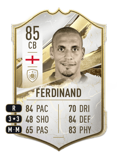 Rio Ferdinand Icon 85 OVR