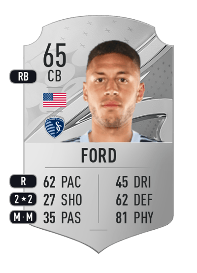 Kortne Ford Rare 65 OVR