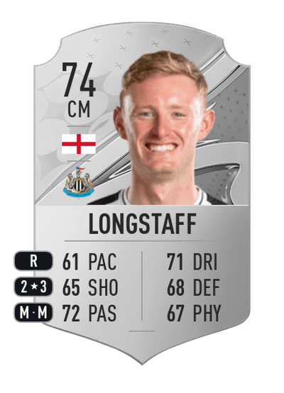 Sean Longstaff Rare 74 OVR