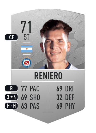 Nicolás Reniero Common 71 OVR