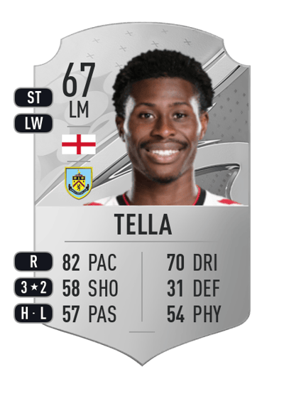 Nathan Tella Rare 67 OVR