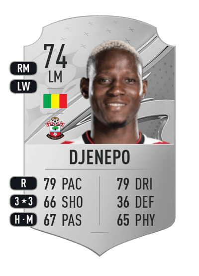 Moussa Djenepo Rare 74 OVR