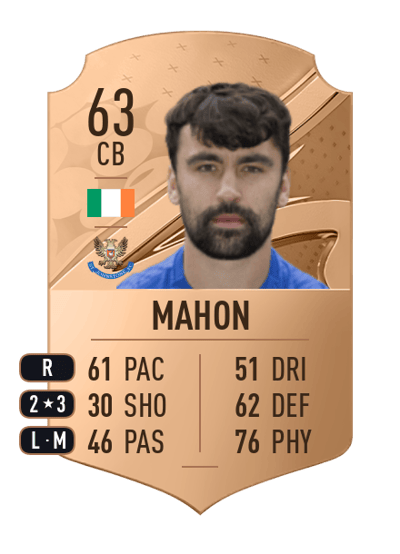 John Mahon Rare 63 OVR