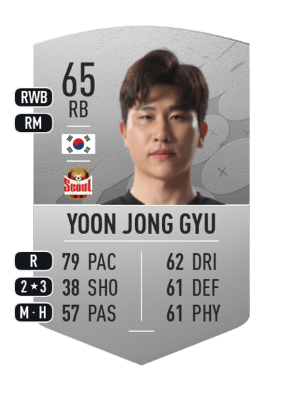 Yoon Jong Gyu Common 65 OVR