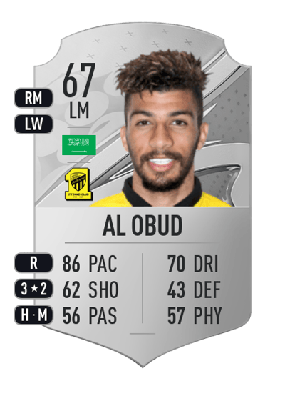 Abdulrahman Al Obud Rare 67 OVR