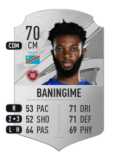 Beni Baningime Rare 70 OVR