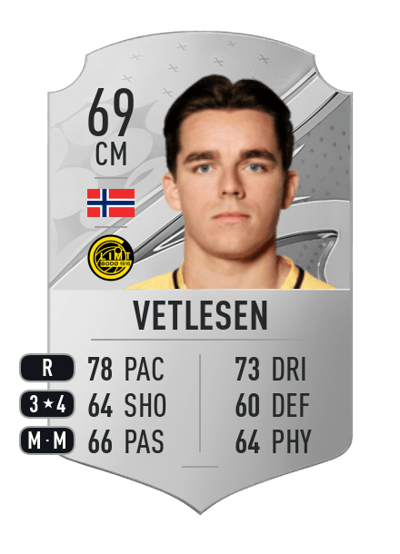 Hugo Vetlesen Rare 69 OVR