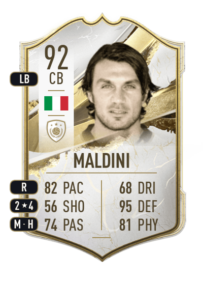 Paolo Maldini Icon 92 OVR